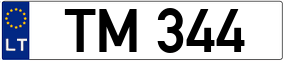 Trailer License Plate